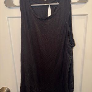 Halogen Black Sleeveless Tank Top